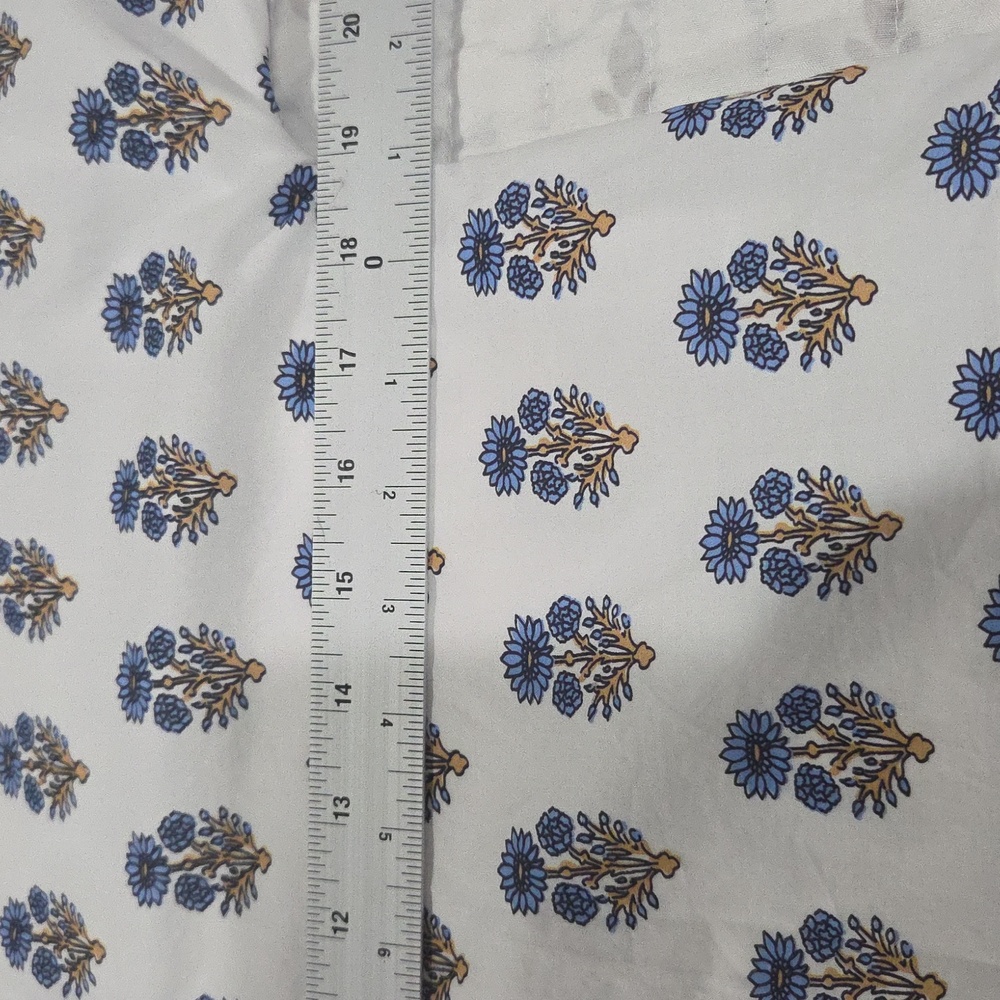 THML Beautiful Cotton Dress...White With Blue Floral Pattern. Great Condition! - Picture 16 of 16